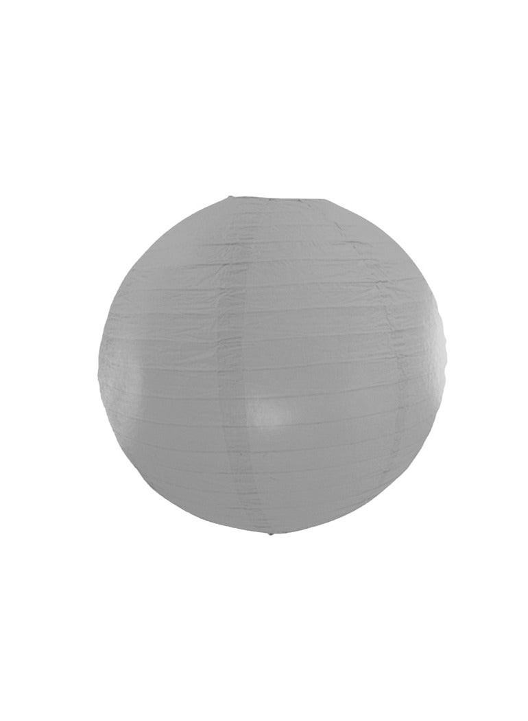 PARTY FUN Paper Wire  Lantren Decoration 10"SIilver 20gsm - Image 1