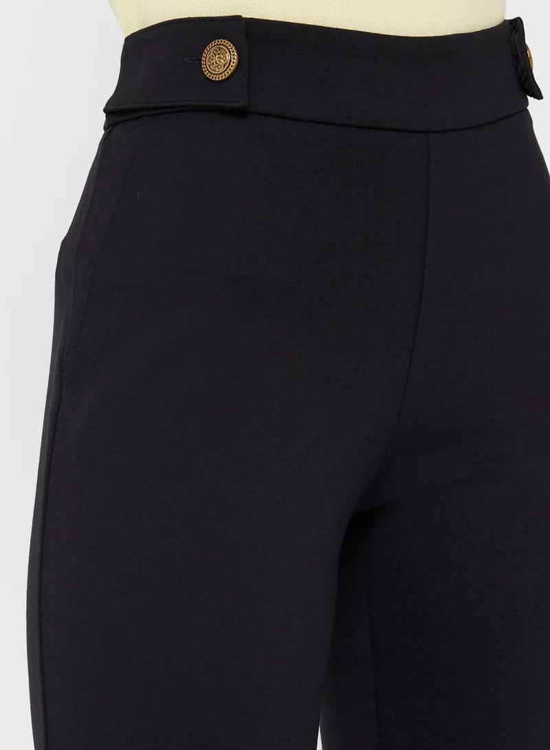جس Maelice Buttons Flare Pants