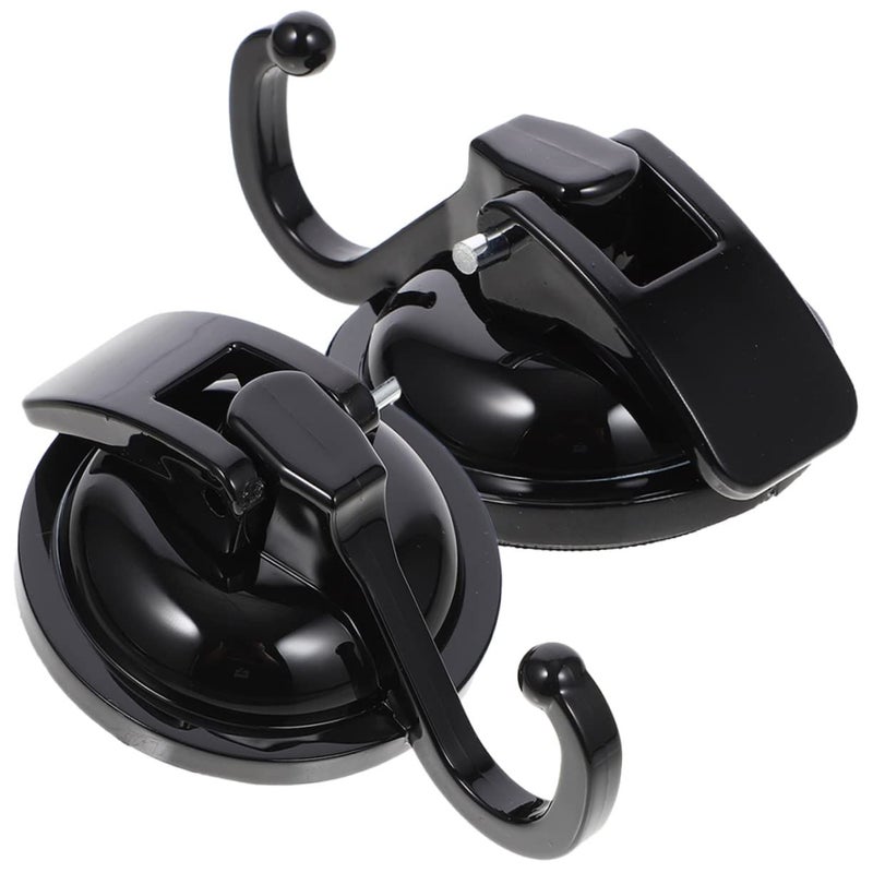 Heavy Duty Suction Cup Hooks 2 Pack Shower Curtain Hooks for Glass Towel Hanger Easy Install - Image 2