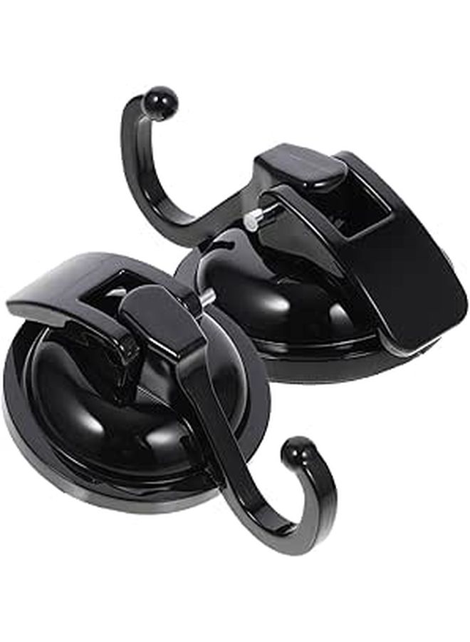 Heavy Duty Suction Cup Hooks 2 Pack Shower Curtain Hooks for Glass Towel Hanger Easy Install - Image 1