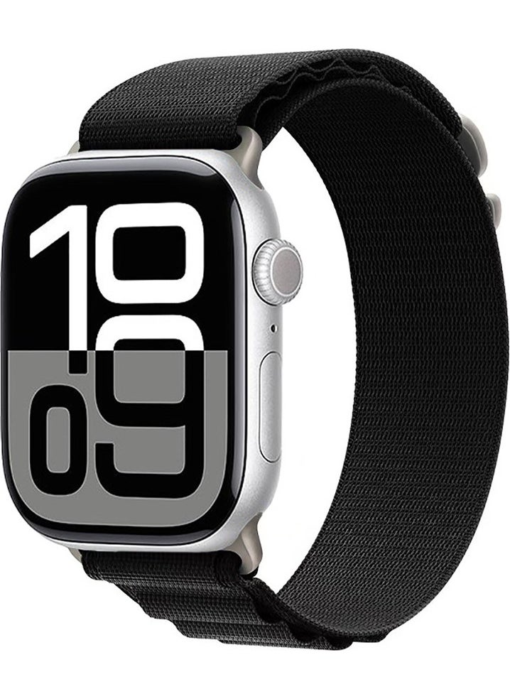 BLS Store Watch 10 42MM Compatible Zore Krd-74 Mesh Strap-Black  - Image 1