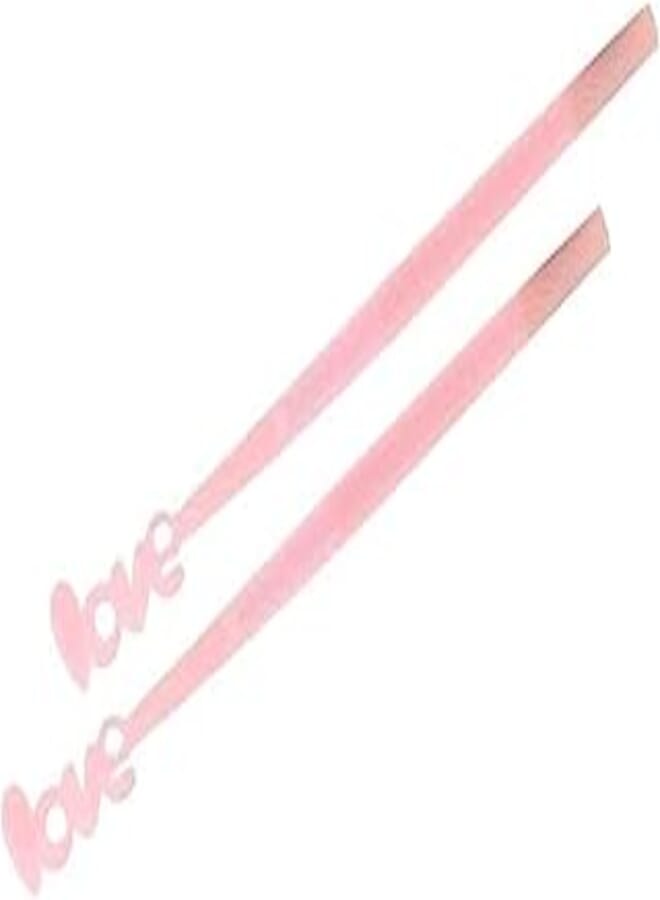 Z19014 Flixible Blue Ink Pen Love Shape Set Of 2 Pcs. - Pink