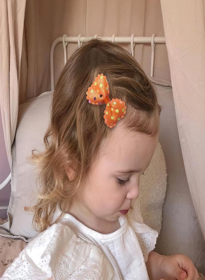 ANNACREATIONS 12 Piece Stylish Glitter Bow Hair Clips Polka Dot Hair Pin Hair Accessory For Kids and Girls - Image 4