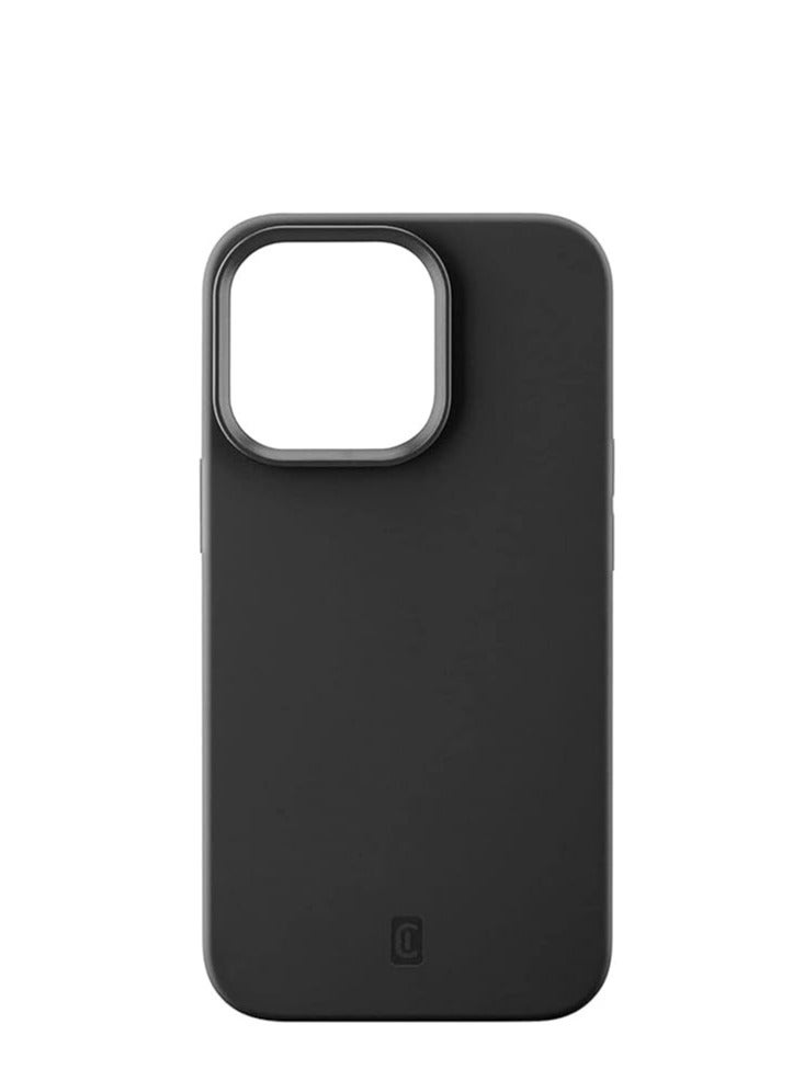 سيلولار لاين حافظة حماية من السيليكون ناعم الملمس لجوال ايفون 13 برو مُعززة بتقنية مايكروبان ومضادة للبكتيريا من سيلولارلاين - لون اسود - Image 1