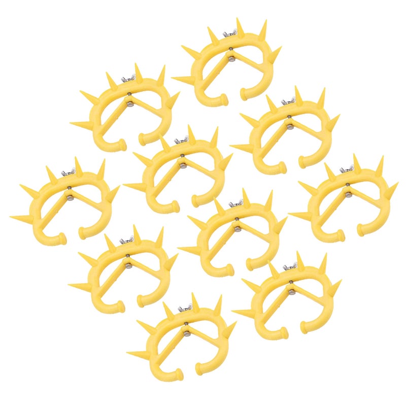 10pcs CalF weaning Nose Rings Plastic Weaning Spiked Ring Preventing Suckling - Image 1
