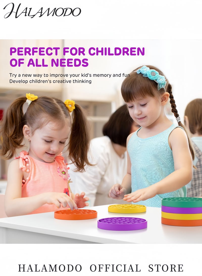 هالامودو لعبة فقاعة سيليكون قابلة للضغط لعبة حسية لتخفيف التوتر للأطفال والكبار لعبة تخفيف القلق لعبة حسية للأطفال ذوي التوحد - Image 2
