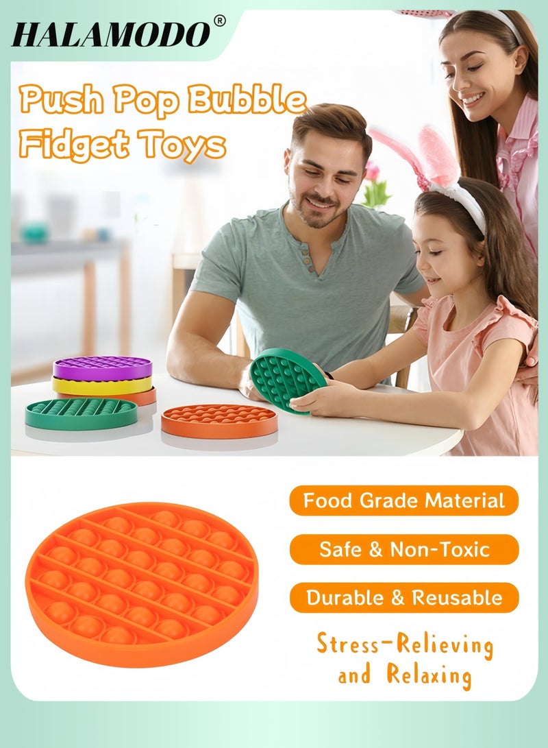 هالامودو لعبة فقاعة سيليكون قابلة للضغط لعبة حسية لتخفيف التوتر للأطفال والكبار لعبة تخفيف القلق لعبة حسية للأطفال ذوي التوحد - Image 1