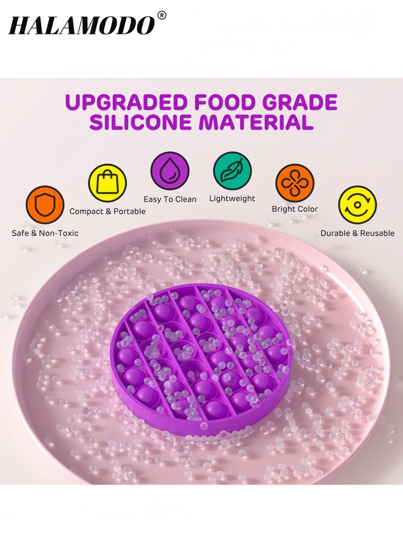 هالامودو لعبة فقاعة سيليكون قابلة للضغط لعبة حسية لتخفيف التوتر للأطفال والكبار لعبة تخفيف القلق لعبة حسية للأطفال ذوي التوحد - Image 5