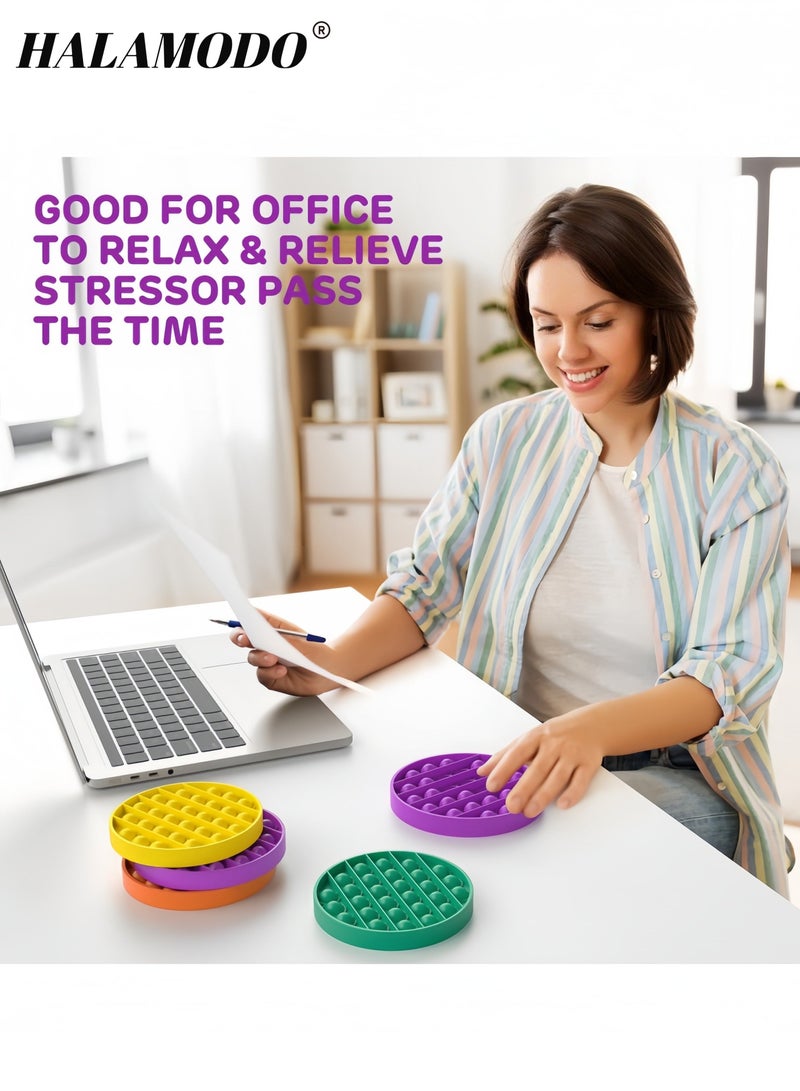 هالامودو لعبة فقاعة سيليكون قابلة للضغط لعبة حسية لتخفيف التوتر للأطفال والكبار لعبة تخفيف القلق لعبة حسية للأطفال ذوي التوحد - Image 4