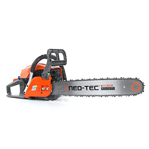 NEO-TEC 20 Inch Chainsaw, 62CC Power Chain Saws Gas Powered 2 Stroke Handed Petrol Gasoline Chain Saw for Cutting Wood Outdoor Garden - Image 1