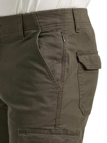 Lee Men's Extreme Motion Twill Cargo Pant Frontier Olive 32W x 32L - Image 2