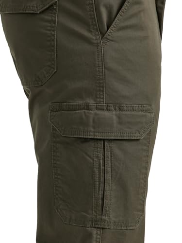 Lee Men's Extreme Motion Twill Cargo Pant Frontier Olive 32W x 32L - Image 4