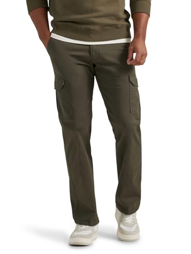 Lee Men's Extreme Motion Twill Cargo Pant Frontier Olive 32W x 32L - Image 1