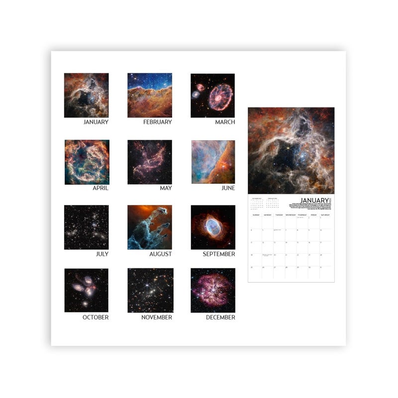 ARTICO 2026 James Webb Space Large Wall Calendar | Astronomy Wall Calendar | Star Calendar 2026 - Image 4