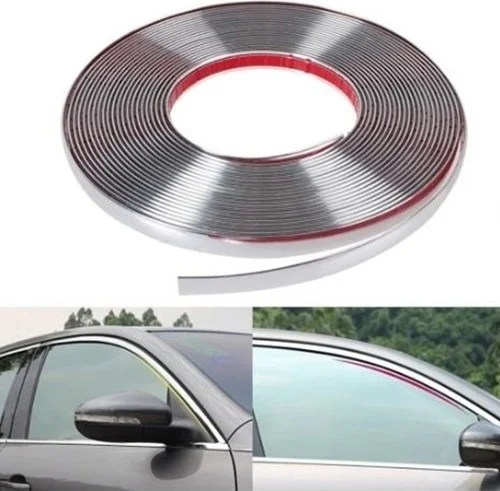 NKT GROUP Nokta 5 mm 3D Decorative Chrome Nickel Strip Lath Blinds Strip 15 Meters