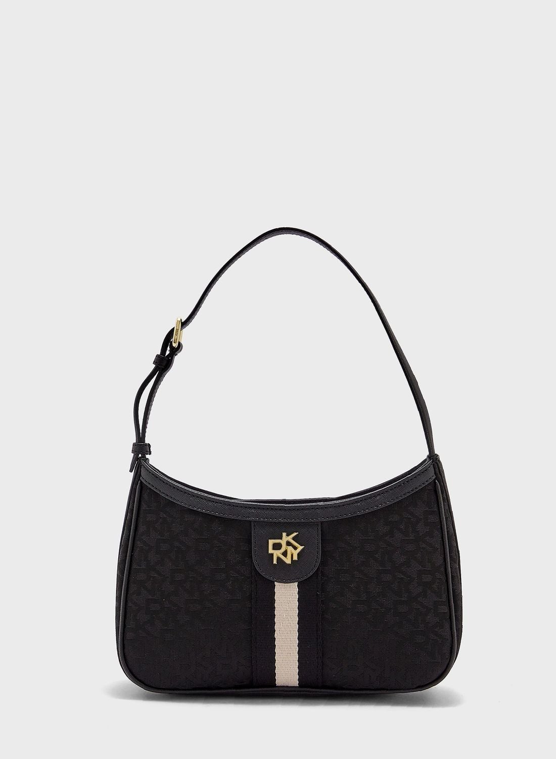 DKNY Carol Demi Logo Leather Handbag