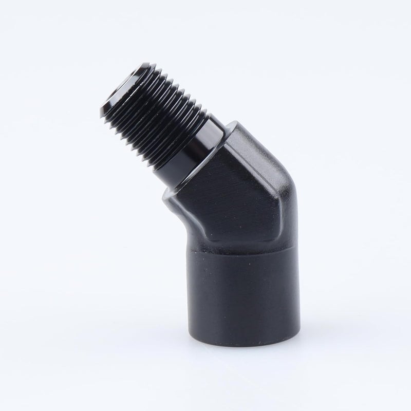 AC PERFORMANCE 45 Degree Elbow Hose Fitting Adapter - Image 1
