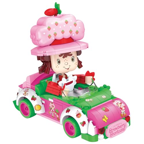 Brickcraft Strawberry Shortcake Berry Cruiser Christmas Building Kit Festive 362Piece Buildable Figure Car Block Set Classic Cartoon Collectible Holiday Xmas Toy Gift for Fans Ages 8 Families - Image 5