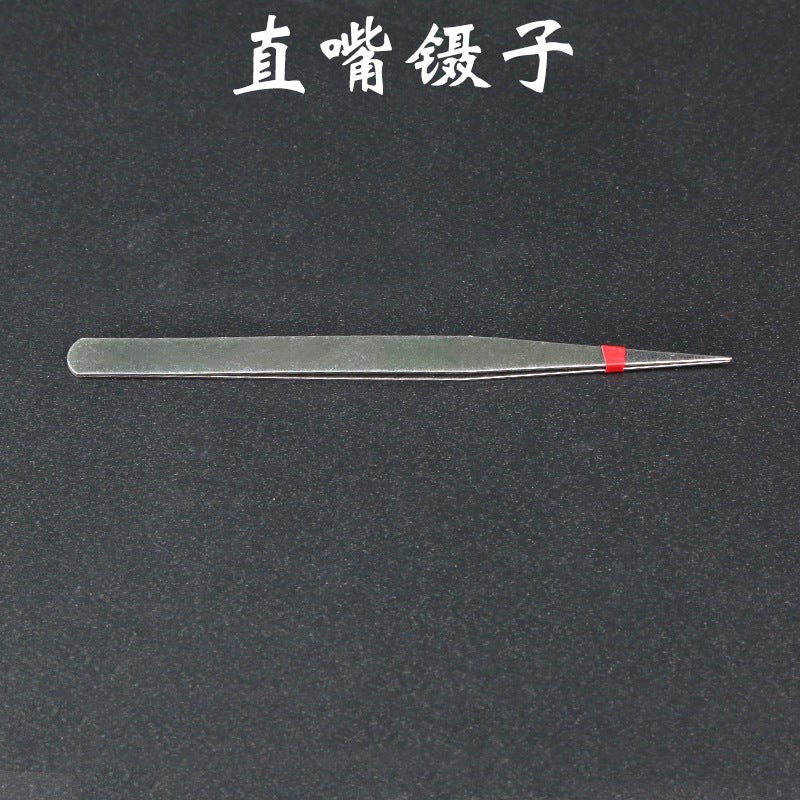 Wen play threading tool crochet string tool beads Buddha head tee crochet lead hook scissors tweezers Straight Tweezers 