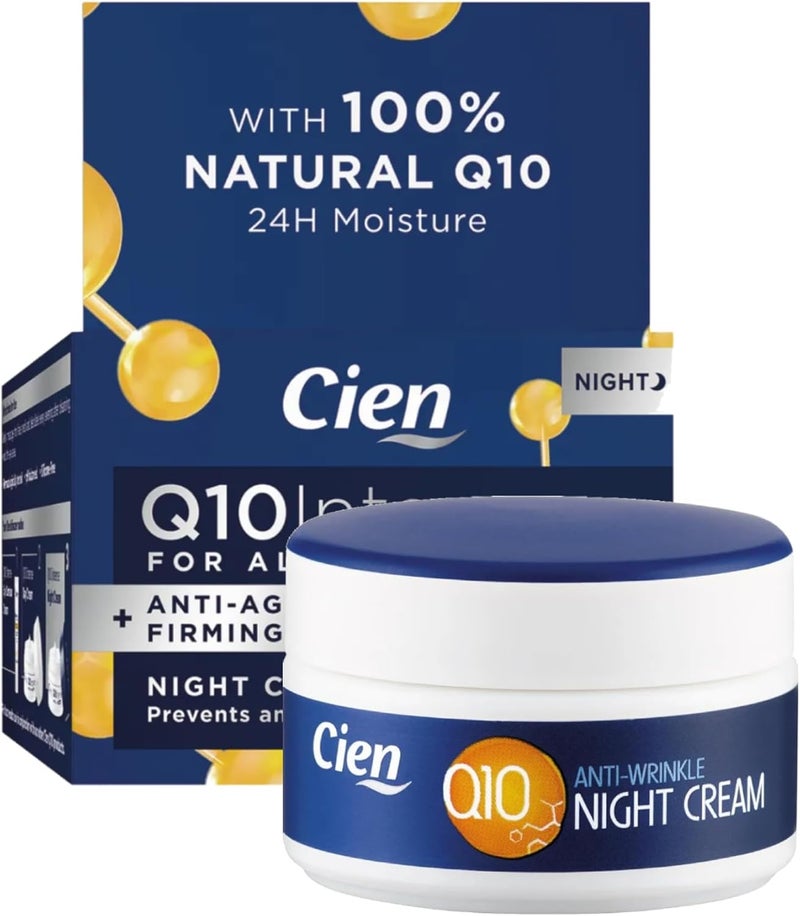 AntiWrinkle Night Cream With Q10 UV Protection Hyaluronic Acid 50 ml