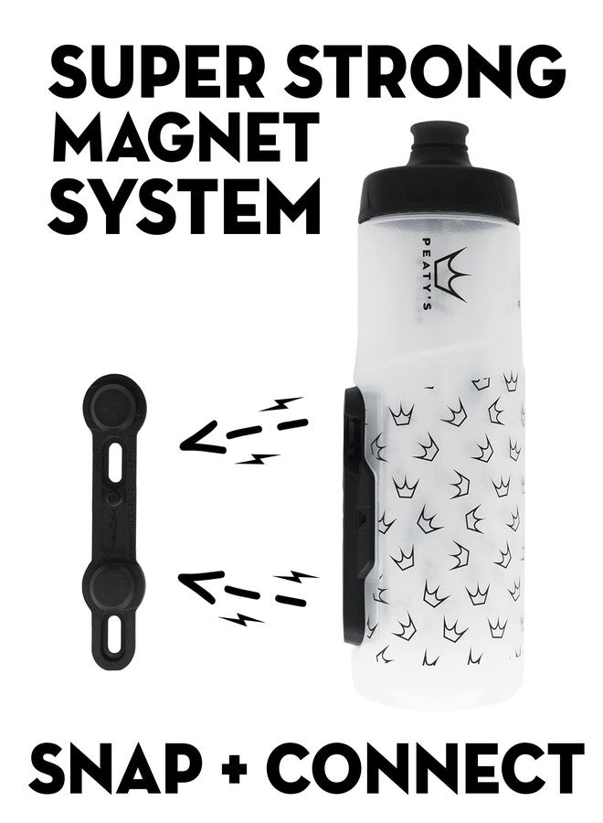 Peaty's Fidlock Lockin Magnetic Bike Water Bottle & Mount, Crown/Smoked, 600 ml/ 20 oz. - Image 5