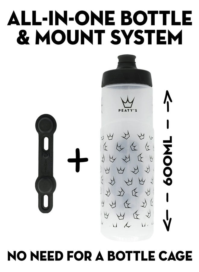 Peaty's Fidlock Lockin Magnetic Bike Water Bottle & Mount, Crown/Smoked, 600 ml/ 20 oz. - Image 4