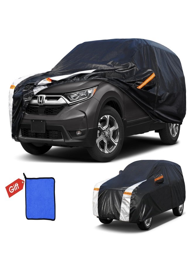 Cotryvox Honda CRV Car Cover 100% Waterproof All Weather, Gift with Towel, 10 Layers Car Cover Custom Fit 1995-2025 Honda CR-V, Outdoor Full Exterior Cover Rain Sun UV Protection with Door Zipper. - Image 1