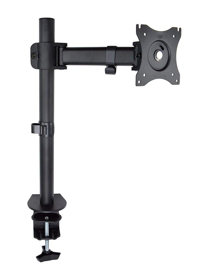 Star Single Desk Monitor Stand with Clamp for LCD LED Computer Displays 13 to 27 Inch-Heavy Duty Lift Articulating Arm Mount Fits VESA 75 and 100, 17.6lbs Capacity - Image 1