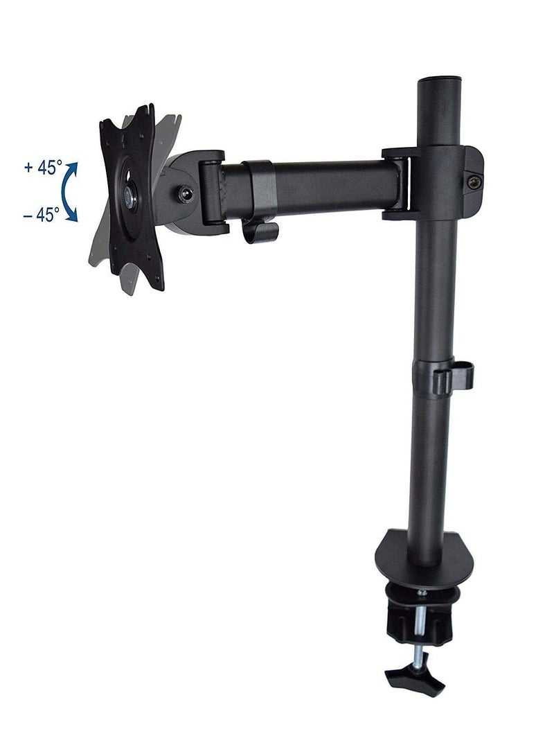 Star Single Desk Monitor Stand with Clamp for LCD LED Computer Displays 13 to 27 Inch-Heavy Duty Lift Articulating Arm Mount Fits VESA 75 and 100, 17.6lbs Capacity - Image 3