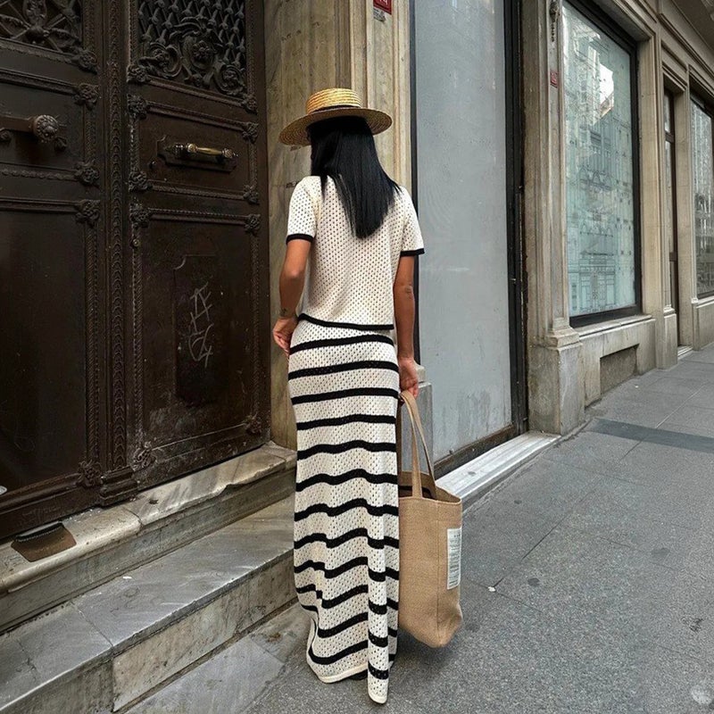 Knitted Beach Dress Bikini Cover Up Sun Protection Set Women - Image 3