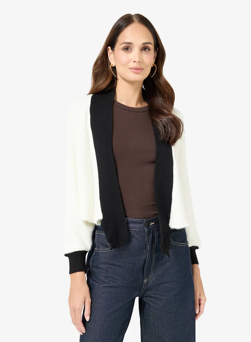 ELLA Contrast Bordered Cardigan