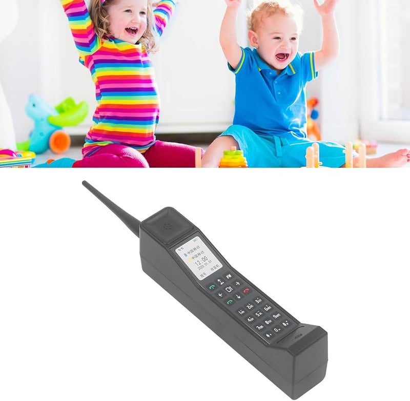 Vintage Retro 80s 90s Brick Cell Phone Model Black Nostalgic Decor Prop - Image 4