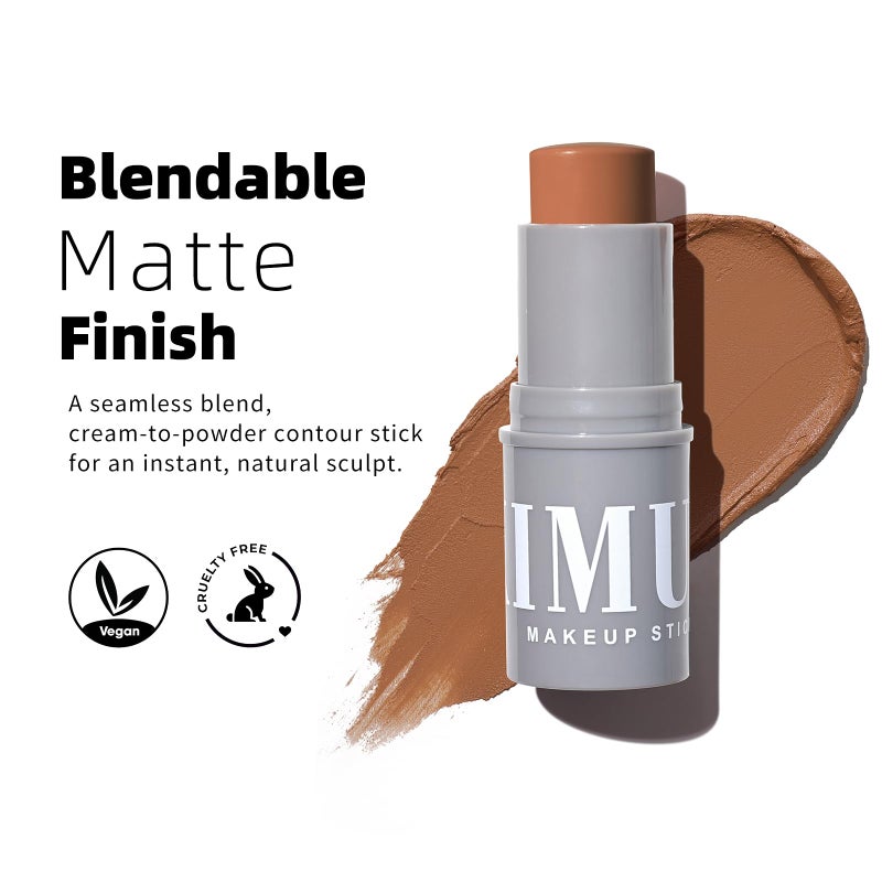 KIMUSE Cream Contour Stick Duo, Cream Blush Stick, Bronzer Shaping Stick, Creamy, Highly Pigmented, Long Lasting, Vegan Face Make Up Sticks - Image 2