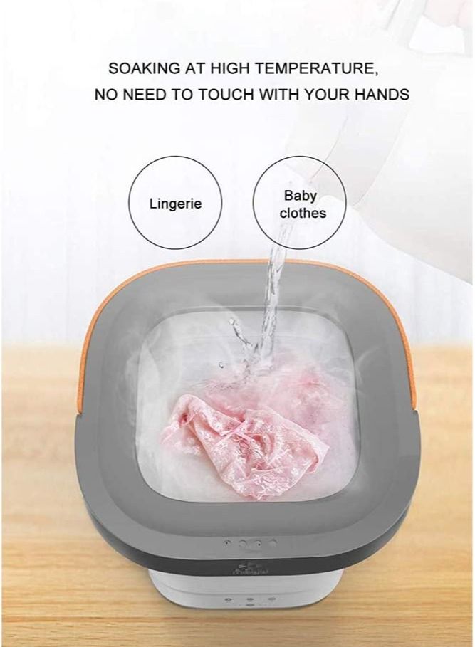 Cool Baby Portable mini folding clothes washing machine, bucket automatic home travel self-driving tour underwear foldable washer - Image 5