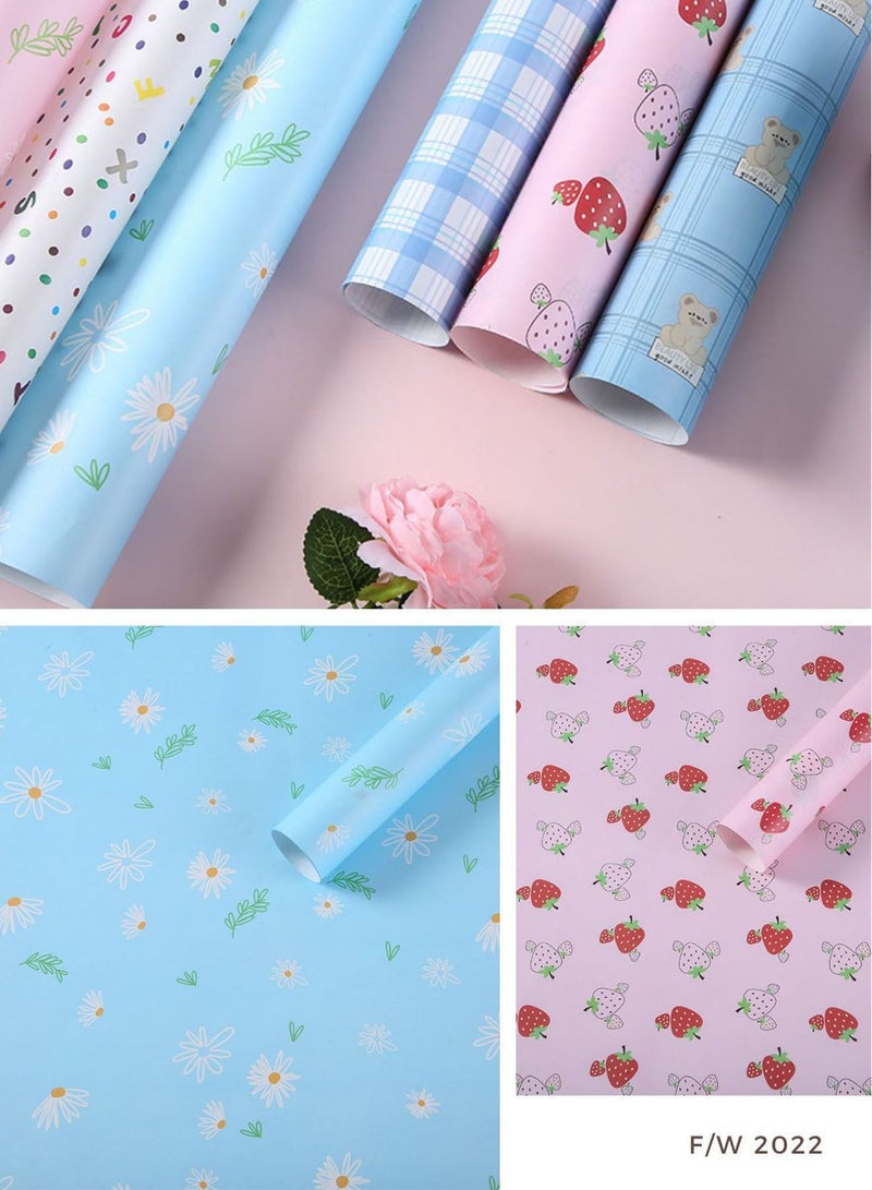 Generic 6 Sheets Gift Wrapping Paper Set Box Wrap for Her Him Women Men Gifts Wrapping Best Gifft  - Image 3