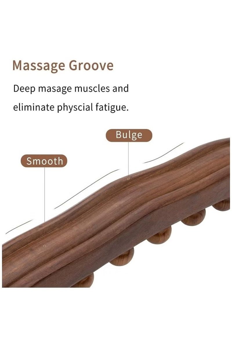 2PCS Wooden Scalp Massager with Handle, Massage Brush, Sandalwood Scalp Massager - Image 4