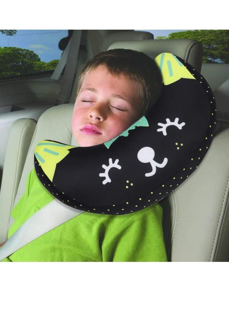 Y&D Car Seat Belt Cover for Kids, Soft Comfort Shoulder Pad, Safety Strap Cushion Protector, Travel Pillow Head Neck Support, Universal Fit Accessories Children  - Image 3