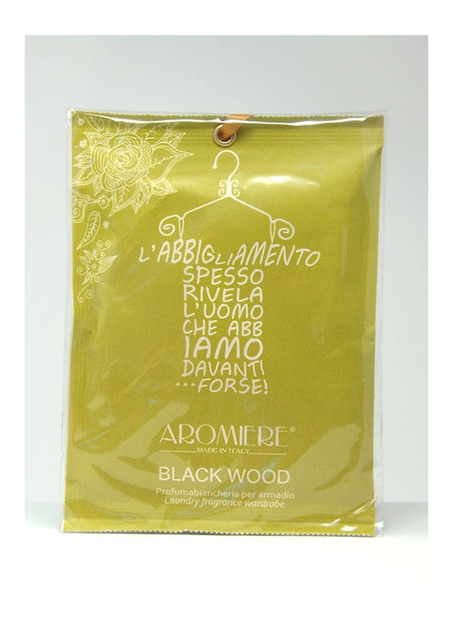 Aromiere Black Wood Laundry Fragrance Wardrobe Pouch 9 g Size Made in Italy  - Image 1