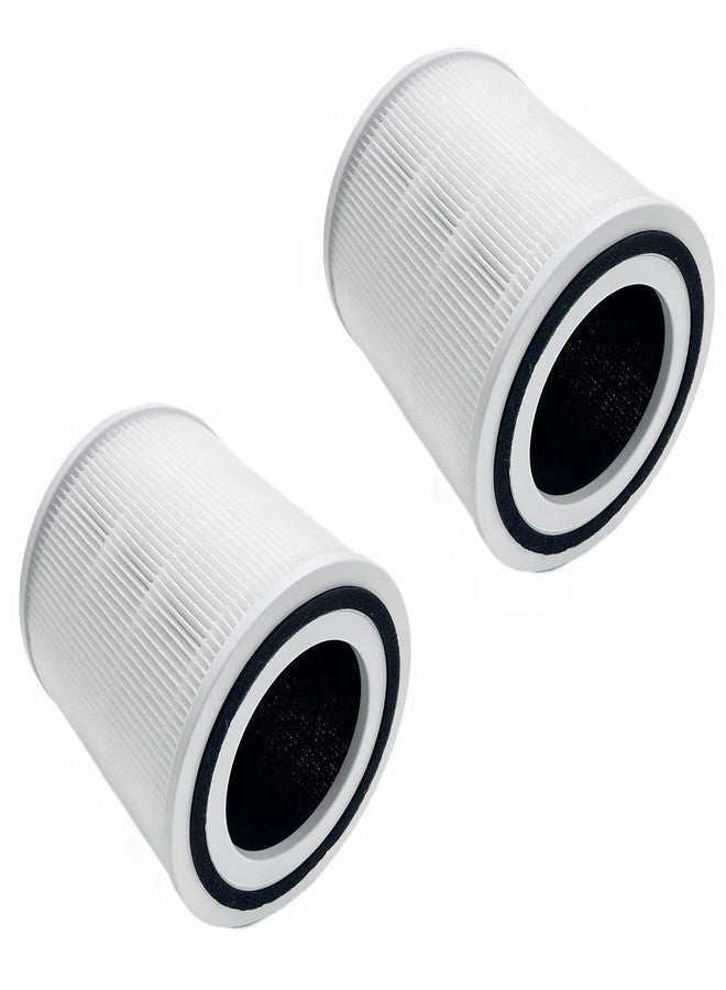 CHNPOFNT 2 PACK TT-AP005 Replacement Filter Compatible with TaoTronics he-pa Air Purifier, 3-in-1 H13 True he-pa with High-efficiency Activated Carbon Pre-Filter - Image 1