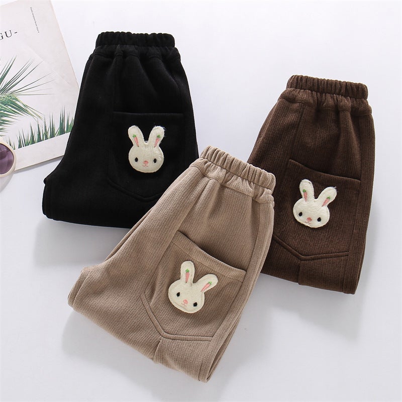 Children'S Girls' Long Pants New Baby Girl Casual Pants Cartoon Loose Pants Fashion - Image 4