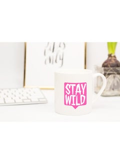 LIT Stay Wild Coffee Mug White Ceramic Mug  - Image 2