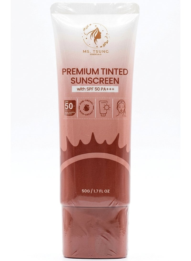 أساسيات السيدة تسونغ واقي الشمس الملون الفاخر، بمعامل حماية SPF 50 PA+++ - Image 1