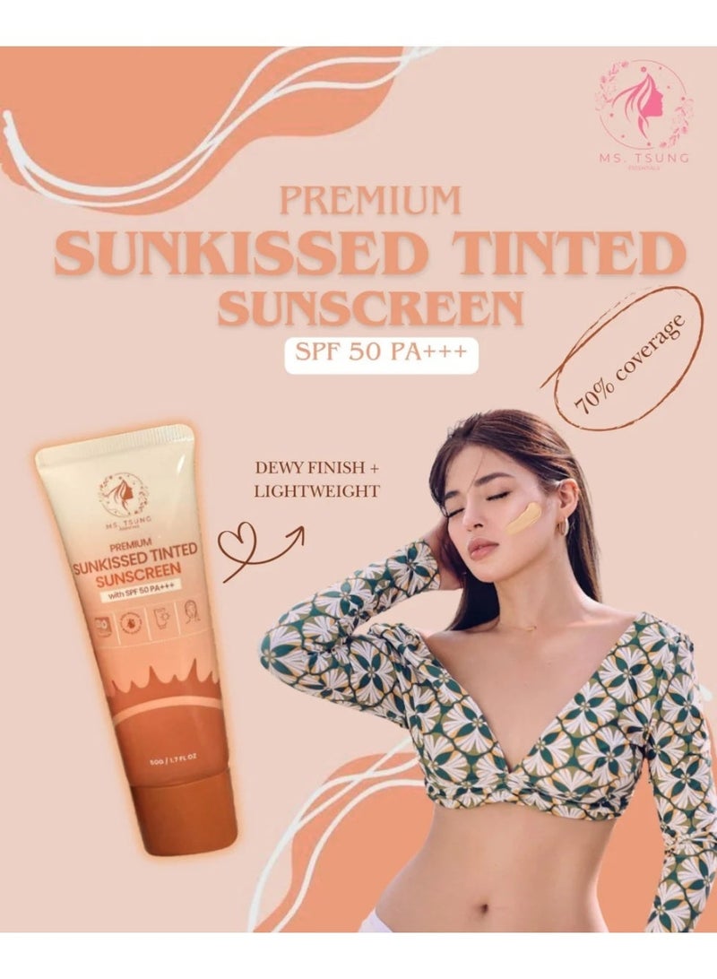 أساسيات السيدة تسونغ واقي الشمس الملون الفاخر، بمعامل حماية SPF 50 PA+++ - Image 2