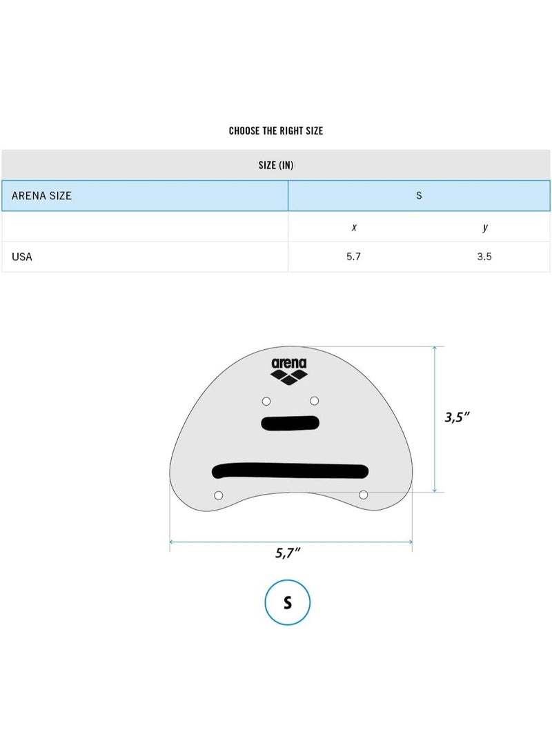 arena Finger Paddle Elite – Adjustable Swimming Finger Hand Paddles for Swim Training with Open Palm Design - Image 3