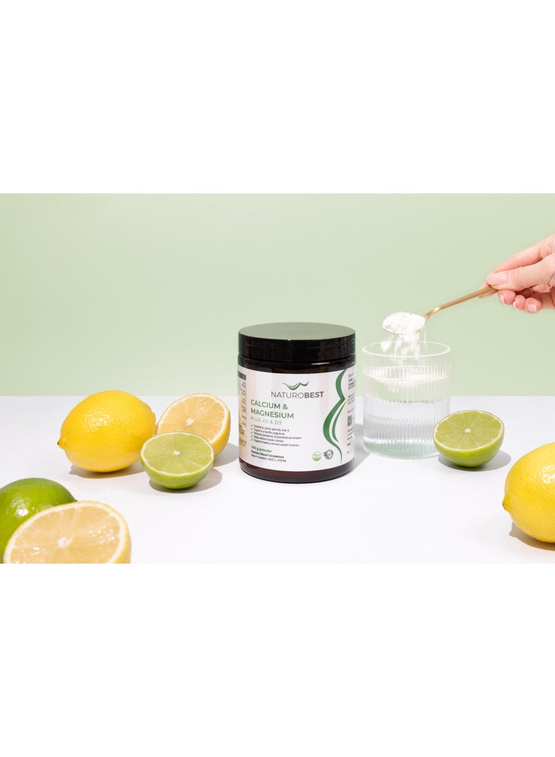 NaturoBest Calcium & Magnesium Plus K2 & D3 - 300g - Image 4