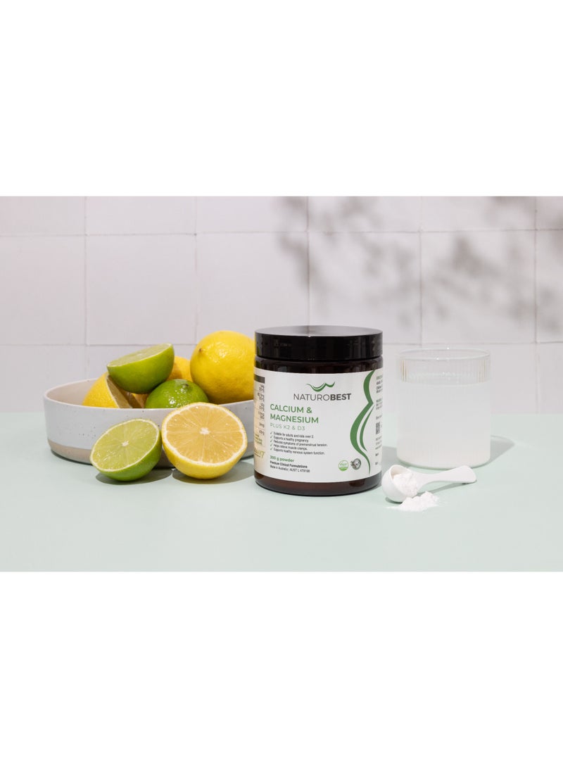 NaturoBest Calcium & Magnesium Plus K2 & D3 - 300g - Image 5