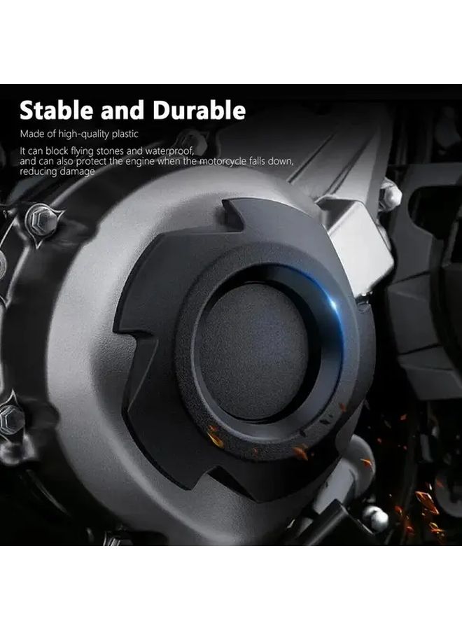 1 زوج من أغطية محرك الدراجة النارية السوداء لـ Kawasaki Ninja 1000 Sx Z1000 2022 2021 - Image 3