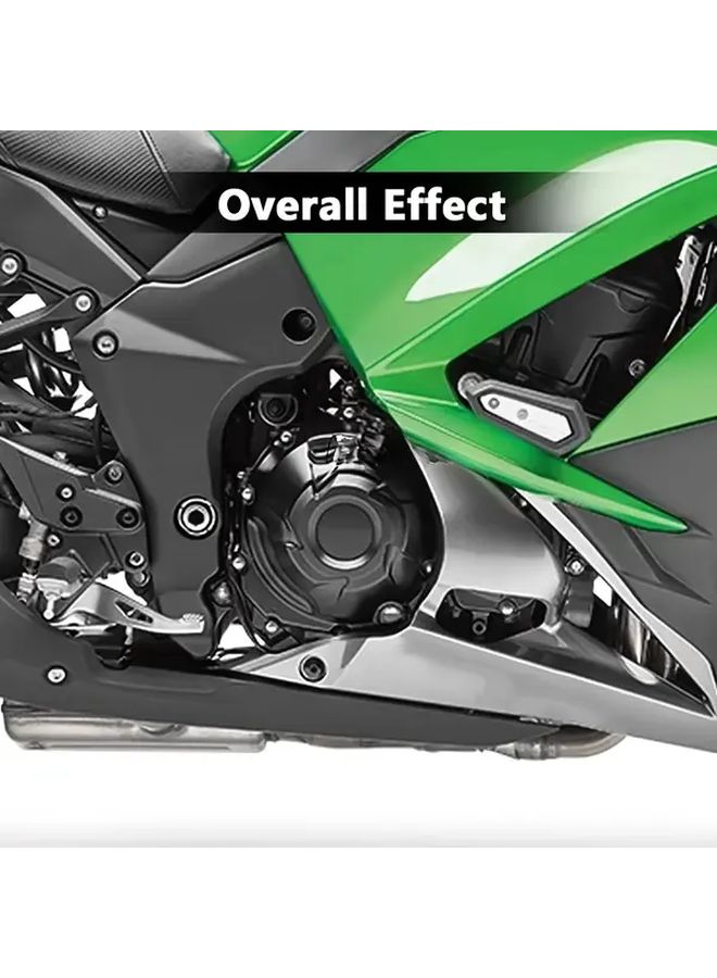 1 زوج من أغطية محرك الدراجة النارية السوداء لـ Kawasaki Ninja 1000 Sx Z1000 2022 2021 - Image 4