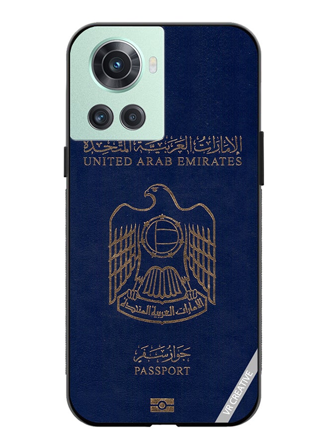 VR CREATIVE Protective Case Cover For OnePlus Ace Uae Passport Design Multicolour - Image 1