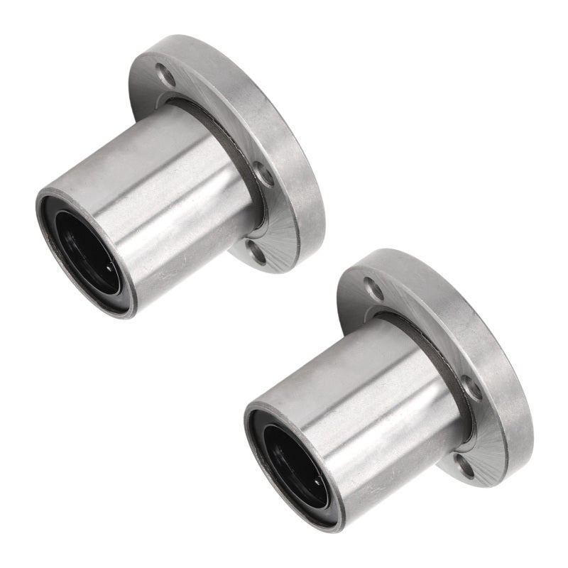Linear Motion Bearing High-Quality Bearing Steel - Low Noise High Efficiency Round Flange Bearing for Industrial Equipment Guide Rods Columns - Image 4